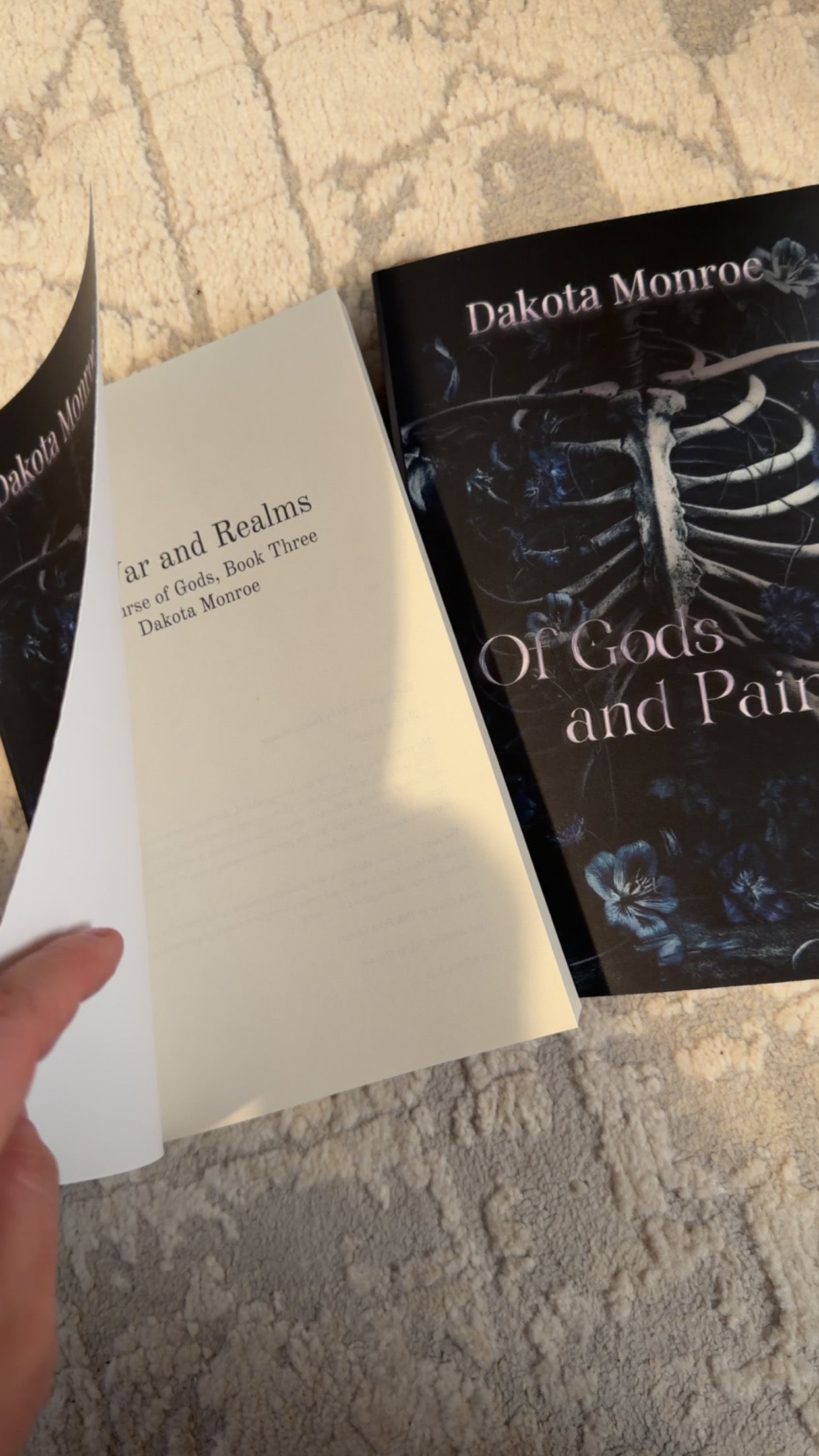The Curse of Gods Trilogy Misprint