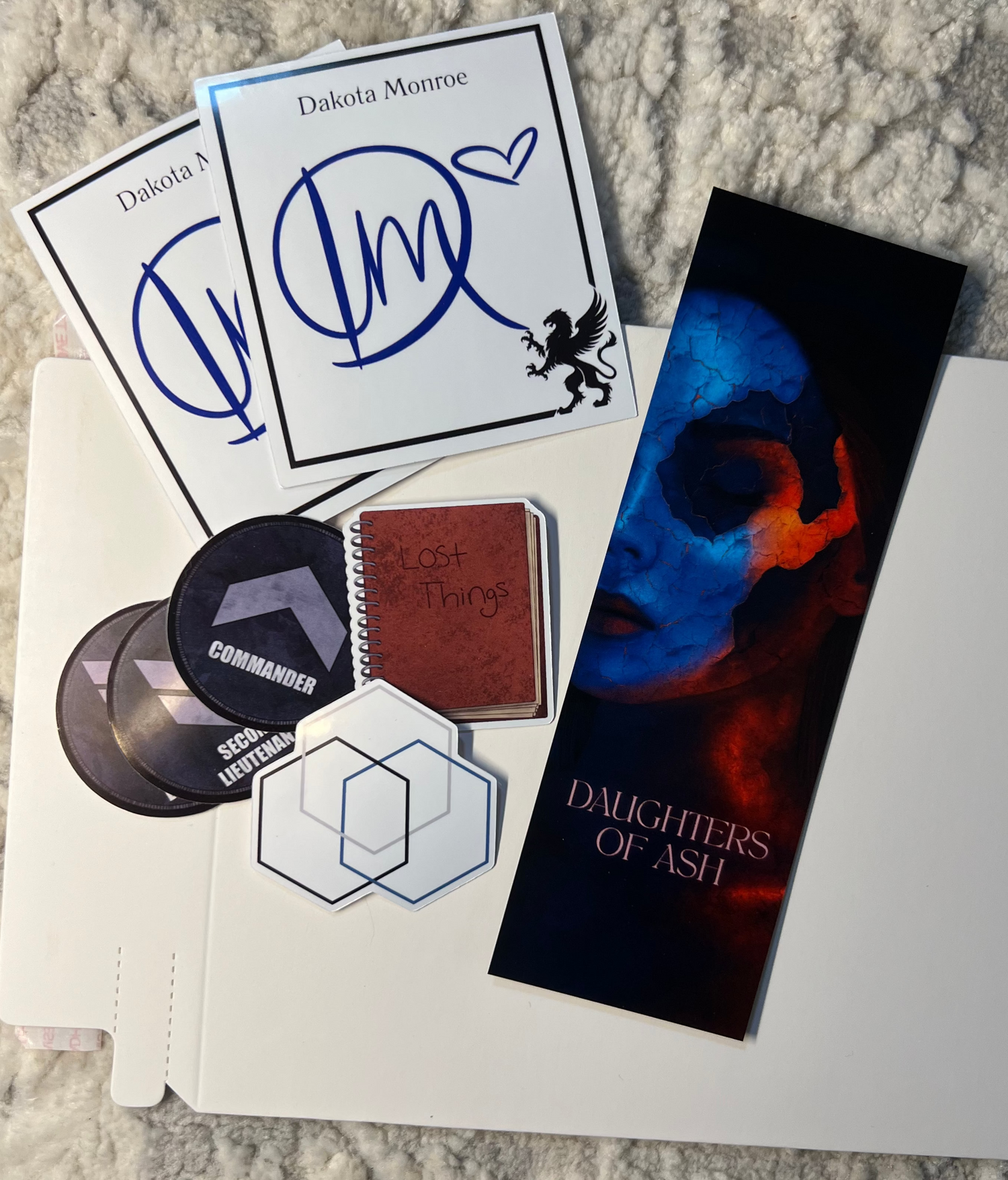 Bookplate, bookmarks, stickers