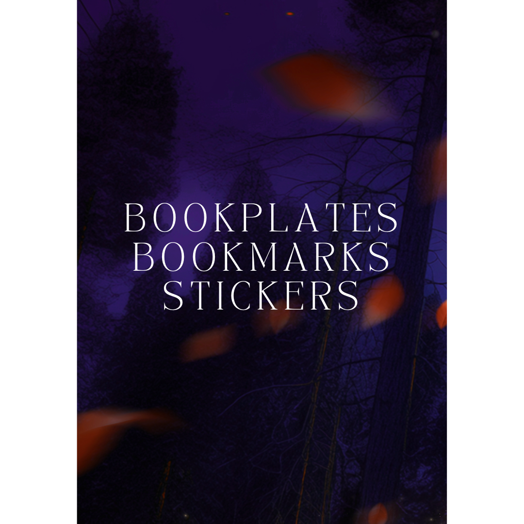 Bookplate, bookmarks, stickers